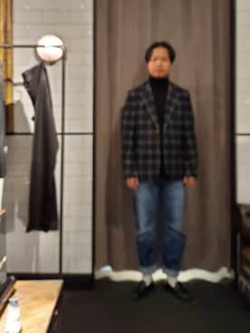 「ARMURE（アルミュール）のアイテム」を使った、keitaさん（メンズ・177cm）の冬コーディネート