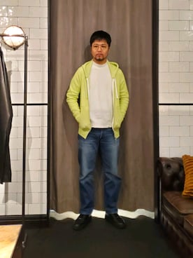 「SEAGREEN（シーグリーン）のアイテム」を使った、keitaさん（メンズ・177cm）の冬コーディネート