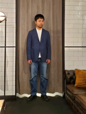 「THE GIGI（ザ ジジ）のアイテム」を使った、keitaさん（メンズ・177cm）の冬コーディネート