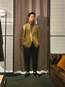 「THE GIGI（ザ ジジ）のアイテム」を使った、keitaさん（メンズ・177cm）の冬コーディネート