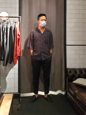 「m's braque(エムズブラック)のアイテム(トップス)」を使った、keitaさん(メンズ・177cm)の夏コーディネート