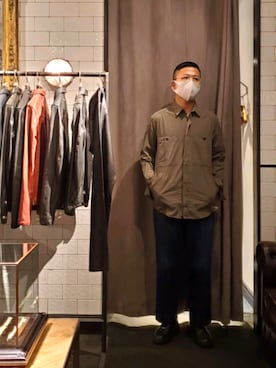 「TRANSIT（トランジット）のアイテム（トップス）」を使った、keitaさん（メンズ・177cm）の夏コーディネート