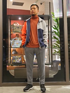 「muta（ムータ）のアイテム」を使った、keitaさん（メンズ・177cm）の秋コーディネート