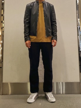 「2STAR（ツースター）のアイテム」を使った、keitaさん（メンズ・177cm）の秋コーディネート