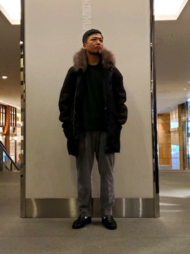 「ムートン」｜「アイテム（ジャケット/アウター）」を使った、keitaさん（メンズ・177cm）の秋コーディネート