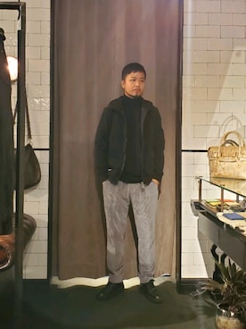 「muta（ムータ）のアイテム」を使った、keitaさん（メンズ・177cm）の秋コーディネート