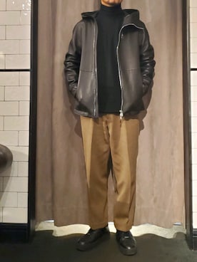 RAWLIFEのライダースジャケットを使った人気ファッション 