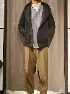 「ARMURE（アルミュール）のアイテム」を使った、keitaさん（メンズ・177cm）の冬コーディネート