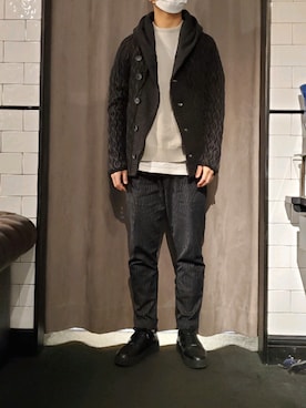 「ARMURE（アルミュール）のアイテム」を使った、keitaさん（メンズ・177cm）の冬コーディネート