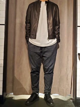 「EMMETI（エンメティ）のアイテム」を使った、keitaさん（メンズ・177cm）の春コーディネート