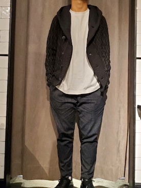 「ARMURE（アルミュール）のアイテム」を使った、keitaさん（メンズ・177cm）の春コーディネート