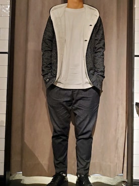 「ARMURE（アルミュール）のアイテム」を使った、keitaさん（メンズ・177cm）の春コーディネート