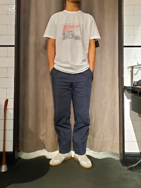 「m's braque(エムズブラック)のアイテム(トップス)」を使った、keitaさん(メンズ・177cm)の春コーディネート