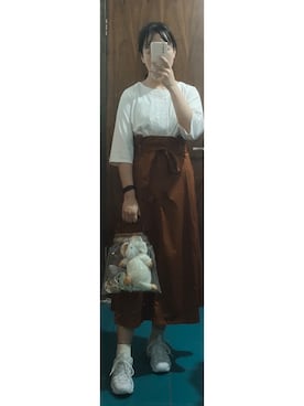 「Sens de vie（サンスドゥウ゛ィ）のアイテム」を使った、Orangeeezさん（レディース・165cm）の夏コーディネート