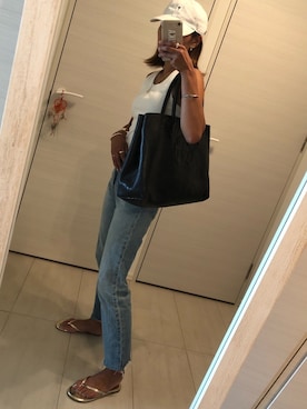 「ALDO（アルド）のアイテム（ビーチサンダル）」を使った、a❤︎さん（レディース・156cm）の夏コーディネート