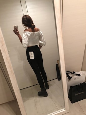 「黒パンツ」｜a❤︎さん（レディース・156cm）の秋コーディネート