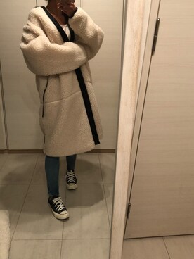 「HYKE」｜「アイテム（その他アウター）」を使った、a❤︎さん（レディース・156cm）の秋コーディネート