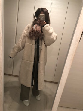 a❤︎さん（レディース・156cm）の冬コーディネート
