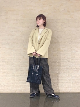 「RBS（アールビーエス）のアイテム（その他パンツ）」を使った、ぽちさん（レディース・158cm）の冬コーディネート