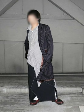 「sulvam」｜「アイテム（ブーツ）」を使った、kjさん（メンズ・168cm）の冬コーディネート