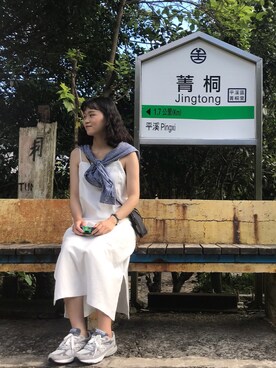 「mooncat（mooncat）のアイテム（ワンピース/ドレス）」を使った、just an outfit diaryさん（レディース・168cm）の秋コーディネート