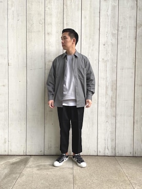 「ベーシック/トラッド」｜AOKI NISHIKAWAさん（メンズ・168cm）の春コーディネート