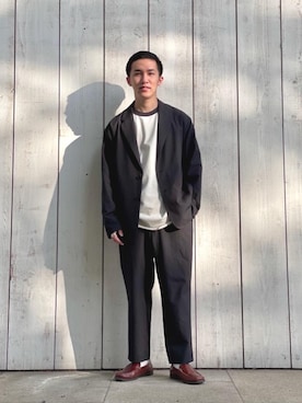「ベーシック/トラッド」｜AOKI NISHIKAWAさん（メンズ・168cm）の春コーディネート