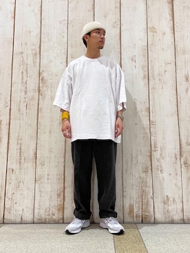 「RECOMMEND  ITEM STYLING」｜「アイテム（帽子）」を使った、AOKI NISHIKAWAさん（メンズ・168cm）の夏コーディネート