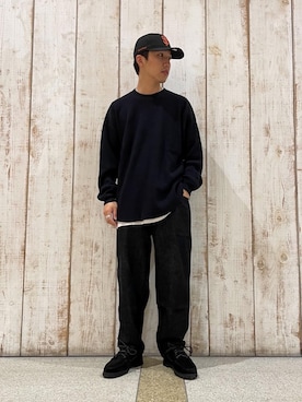 「RECOMMEND  ITEM STYLING」｜「アイテム（帽子）」を使った、AOKI NISHIKAWAさん（メンズ・168cm）の夏コーディネート