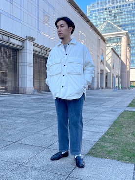「RECOMMEND  ITEM STYLING」｜「アイテム（ダウンジャケット/コート）」を使った、AOKI NISHIKAWAさん（メンズ・168cm）の秋コーディネート