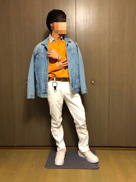 「JOURNAL STANDARD relume（ジャーナルスタンダード　レリューム）のアイテム（デニムジャケット）」を使った、rataさん（メンズ・168cm）の春コーディネート
