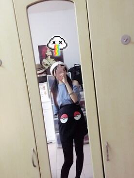 「WALL（ウォール）のアイテム」を使った、miko籽さん（レディース・163cm）の春コーディネート