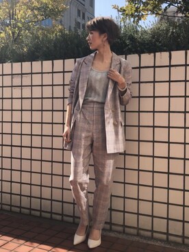 「Ungrid（アングリッド）のアイテム（パンプス）」を使った、Ungrid STAFFさん（レディース・153cm）の春コーディネート