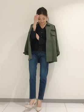 「Ungrid（アングリッド）のアイテム（アクセサリー）」を使った、Ungrid STAFFさん（レディース・160cm）の春コーディネート