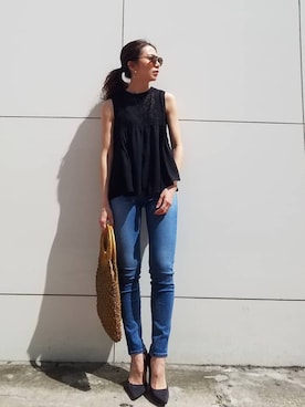 Ungrid STAFFさん（レディース・159cm）の春コーディネート