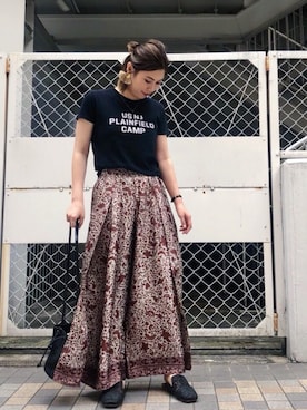 Ungrid STAFFさん（レディース・162cm）の夏コーディネート