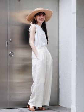 Ungrid STAFFさん（レディース・159cm）の夏コーディネート