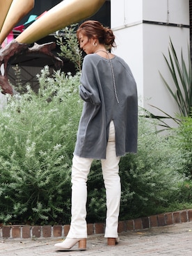 「Ungrid（アングリッド）のアイテム（アクセサリー）」を使った、Ungrid STAFFさん（レディース・160cm）の秋コーディネート