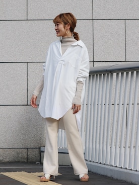 「Ungrid（アングリッド）のアイテム（アクセサリー）」を使った、Ungrid STAFFさん（レディース・163cm）の冬コーディネート