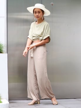 Ungrid STAFFさん（レディース・167cm）の夏コーディネート