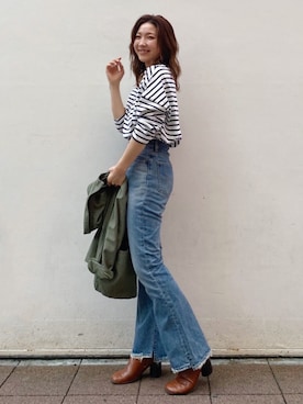 Ungrid STAFFさん（レディース・159cm）の夏コーディネート