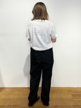 「Ungrid（アングリッド）の【WEB限定】ナイロンカラーテーパードパンツ（その他パンツ）」を使った、Ungrid STAFFさん（レディース・152cm）の夏コーディネート