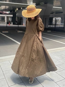 Ungrid アングリッド のワンピース グリーン系 を使った人気ファッションコーディネート Wear