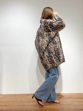 「Ungrid（アングリッド）のアイテム（ブルゾン）」を使った、Ungrid STAFFさん（レディース・163cm）の夏コーディネート