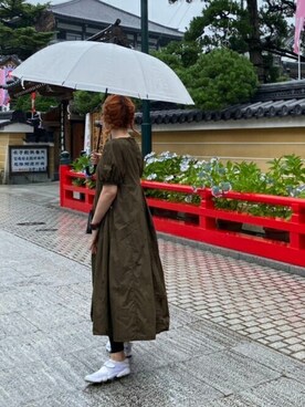 Ungrid アングリッド のワンピース グリーン系 を使った人気ファッションコーディネート Wear