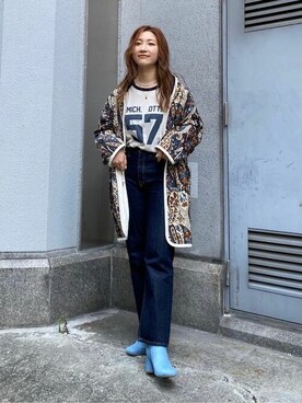 「Ungrid（アングリッド）のアイテム（ブルゾン）」を使った、Ungrid STAFFさん（レディース・159cm）の夏コーディネート