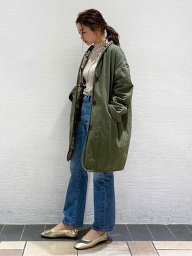 「Ungrid（アングリッド）のアイテム（ブルゾン）」を使った、Ungrid STAFFさん（レディース・159cm）の夏コーディネート