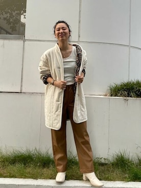 「Ungrid（アングリッド）のアイテム（ブルゾン）」を使った、Ungrid STAFFさん（レディース・157cm）の夏コーディネート