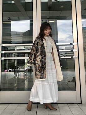 「Ungrid（アングリッド）のアイテム（ブルゾン）」を使った、Ungrid STAFFさん（レディース・160cm）の夏コーディネート