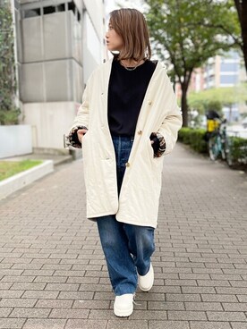 「Ungrid（アングリッド）のアイテム（ブルゾン）」を使った、Ungrid STAFFさん（レディース・152cm）の秋コーディネート